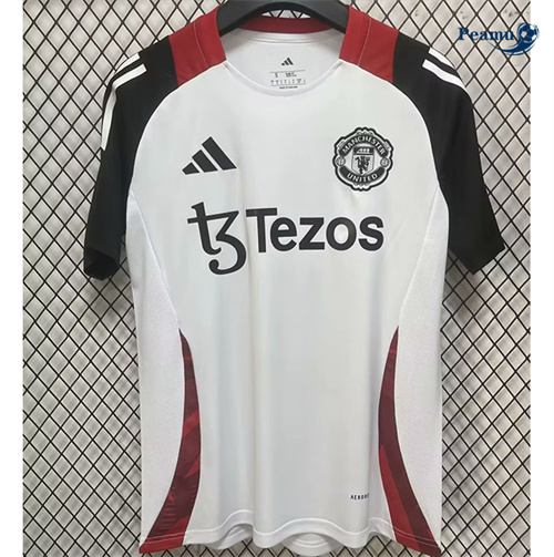 Maillot foot Manchester United Training Blanc 2024-2025 peamu 3241