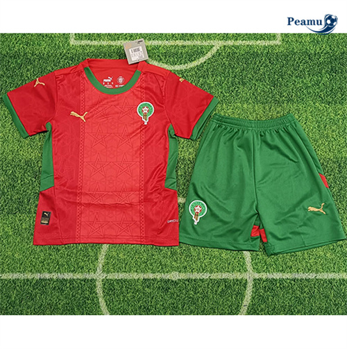 Maillot foot Maroc Enfant Domicile 2024-2025 peamu 3098