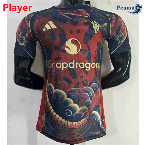 Maillot foot Manchester United Player spécial Snake 2025-2026 peamu 3224
