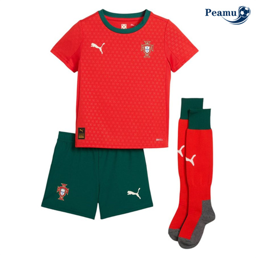 Maillot foot Portugal Enfant Domicile 2025-2026 peamu 3102