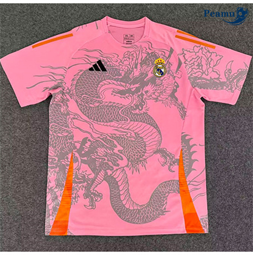 Maillot foot Real Madrid Dragon spécial Rose 2025-2026 peamu 3145