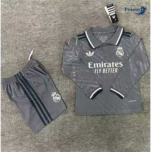 Maillot foot Real Madrid Enfant Third Manche Longue 2024-2025 peamu 3075