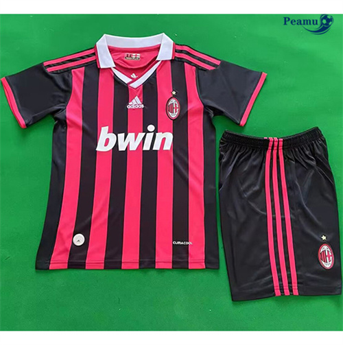 Maillot Rétro Classico Maglie AC Milan Enfant Domicile 2009-10 peamu 3408