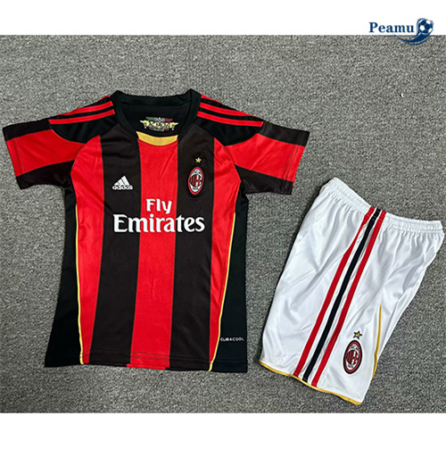 Maillot Rétro Classico Maglie AC Milan Enfant Domicile 2010-11 peamu 3409