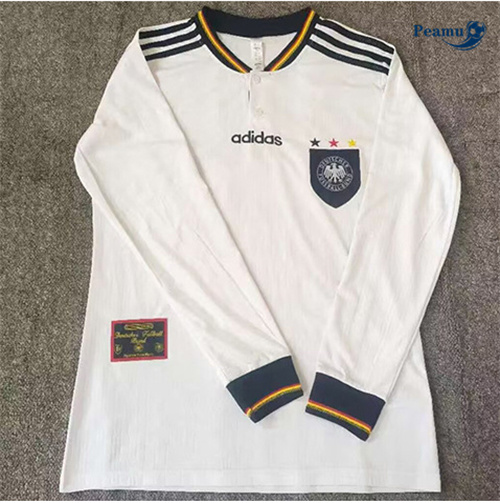Maillot Rétro Classico Maglie Allemagne Domicile Manche Longue 1996 peamu 3342