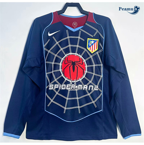 Maillot Rétro Classico Maglie Atletico Madrid Exterieur Manche Longue 2004-05 peamu 3290