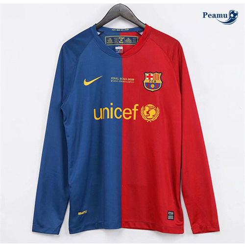 Maillot Rétro Classico Maglie Barcelone Domicile Manche Longue 2008-09 peamu 3298