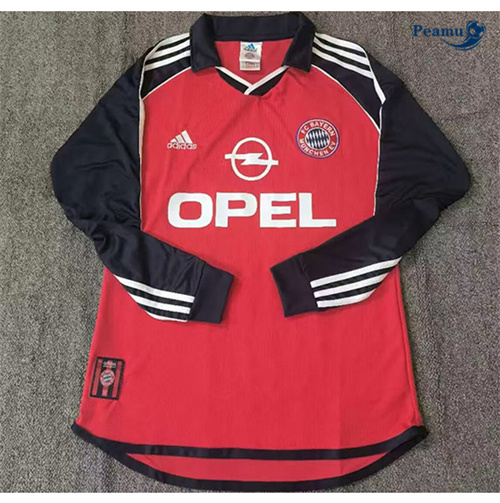Maillot Rétro Classico Maglie Bayern Munich Domicile Manche Longue 2001-02 peamu 3284