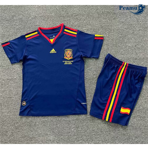Maillot Rétro Classico Maglie Espagne Enfant Exterieur 2010 peamu 3354