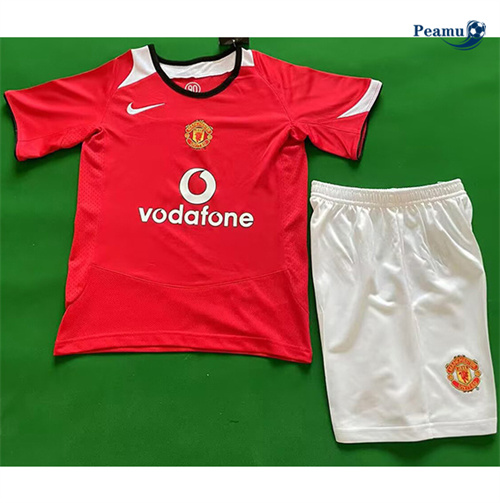 Maillot Rétro Classico Maglie Manchester United Enfant Domicile 2005-06 peamu 3401