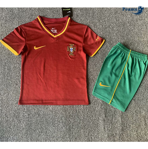 Maillot Rétro Classico Maglie Portugal Enfant Domicile 2000 peamu 3371