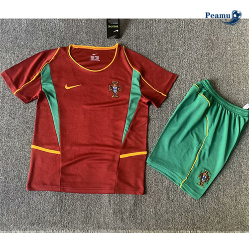 Maillot Rétro Classico Maglie Portugal Enfant Domicile 2002 peamu 3372