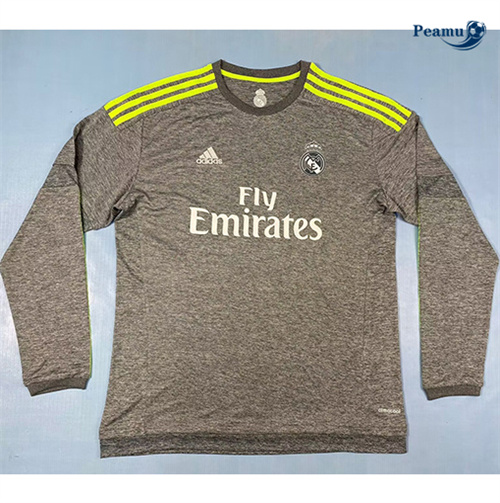 Maillot Rétro Classico Maglie Real Madrid Exterieur Manche Longue 2015-16 peamu 3313