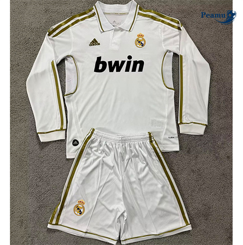 Maillot Rétro Classico Maglie Real Madrid Enfant Domicile Manche Longue 2011-12 peamu 3317