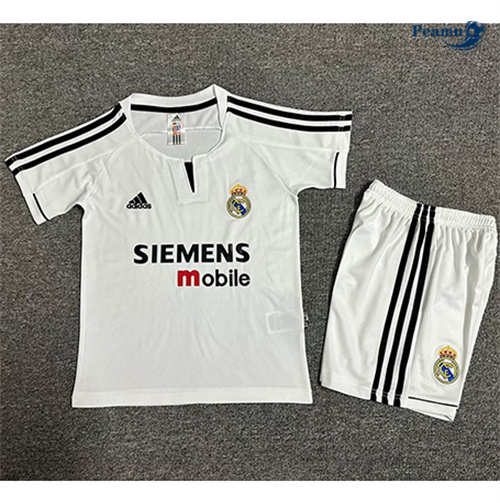 Maillot Rétro Classico Maglie Real Madrid Enfant Domicile 2003-04 peamu 3321