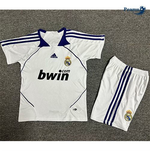 Maillot Rétro Classico Maglie Real Madrid Enfant Domicile 2007-08 peamu 3322
