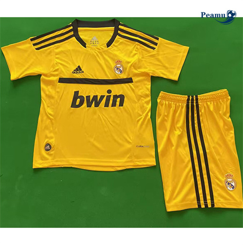 Maillot Rétro Classico Maglie Real Madrid Enfant Jaune 2011-12 peamu 3324