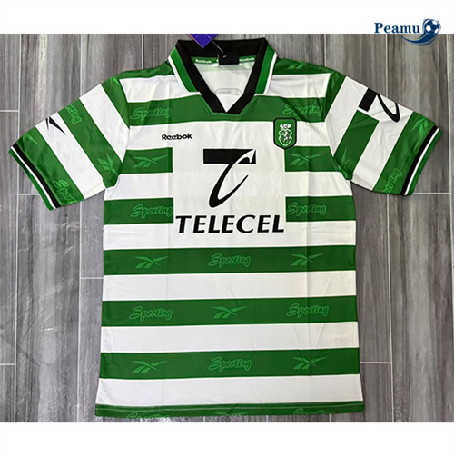 Maillot Rétro Classico Maglie Sporting CP Domicile 1999-00 peamu 3273