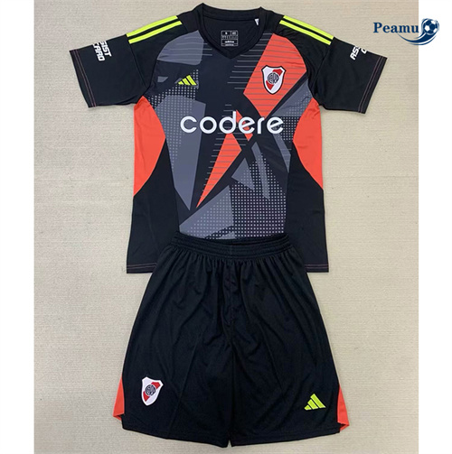 Maillot foot River plate fc Enfant Gardien De But Noir 2024-2025 peamu 3086