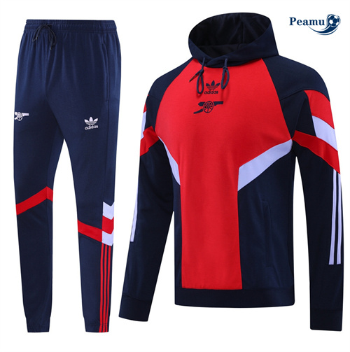 Survetement Sweatshirt à capuche Arsenal rouge 2024-2025 peamu 3515