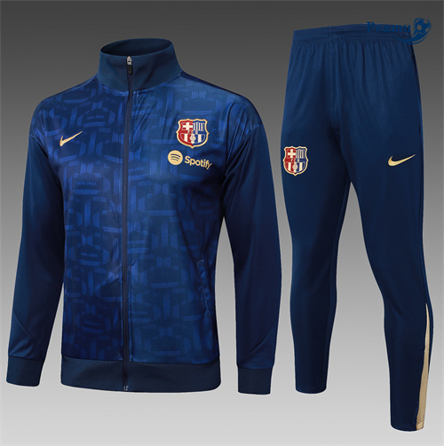 Veste Survetement Barcelone bleu royal 2024-2025 peamu 3473