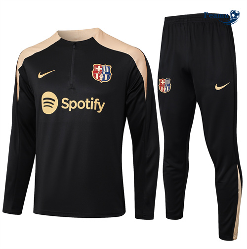Survetement Barcelone Enfant noir 2024-2025 peamu 3554