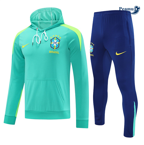 Survetement Sweatshirt à capuche Brésil vert 2025-2026 peamu 3510