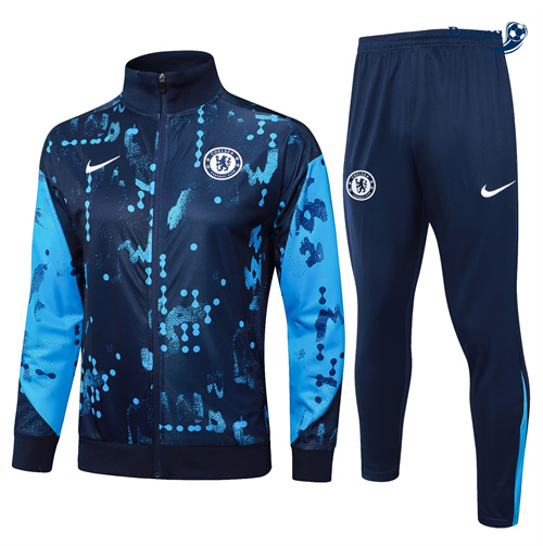 Veste Survetement Chelsea Enfant bleu royal 2024-2025 peamu 3580