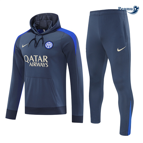 Survetement Sweatshirt à capuche Inter Milan bleu 2024-2025 peamu 3536