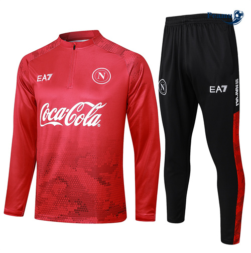 Survetement Naples Enfant rouge 2024-2025 peamu 3594