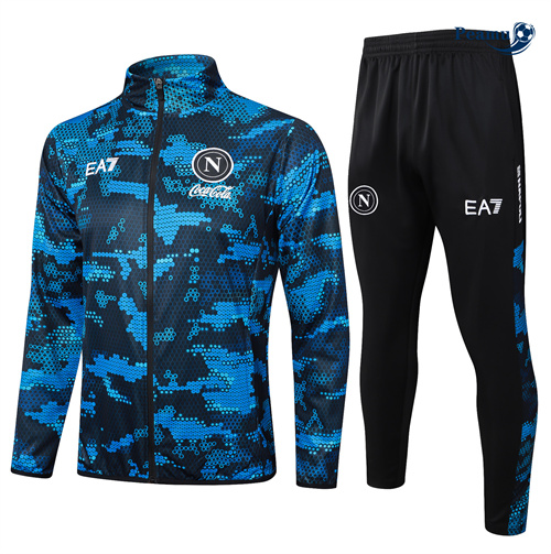 Veste Survetement Naples Enfant bleu 2024-2025 peamu 3595
