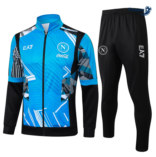 Veste Survetement Naples Enfant bleu 2024-2025 peamu 3597