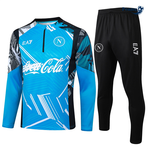 Survetement Naples Enfant bleu 2024-2025 peamu 3598