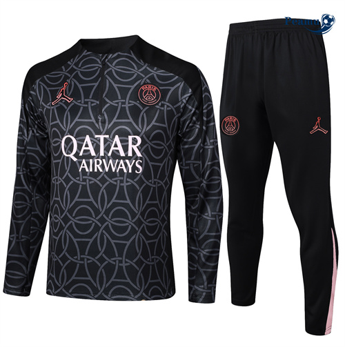 Survetement Paris Saint Germain Enfant noir 2024-2025 peamu 3568