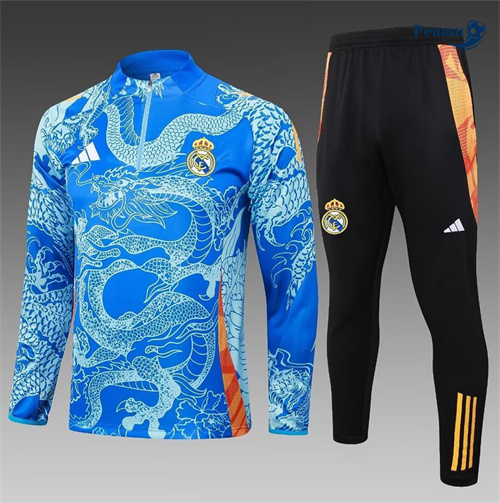 Survetement Real Madrid bleu 2024-2025 peamu 3474