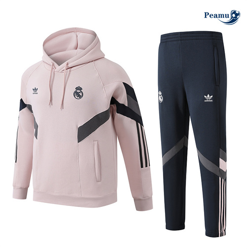 Survetement Sweatshirt à capuche Real Madrid Doudoune rose 2024-2025 peamu 3476