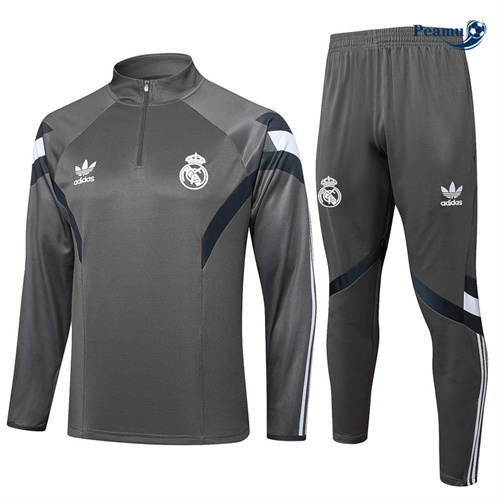 Survetement Real Madrid gris 2024-2025 peamu 3482