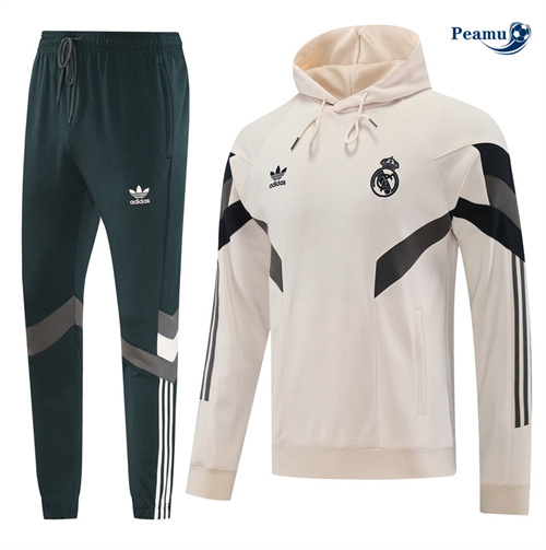 Veste Survetement à capuche Real Madrid rose 2024-2025 peamu 3487