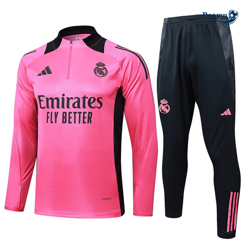 Survetement Real Madrid rose 2024-2025 peamu 3491