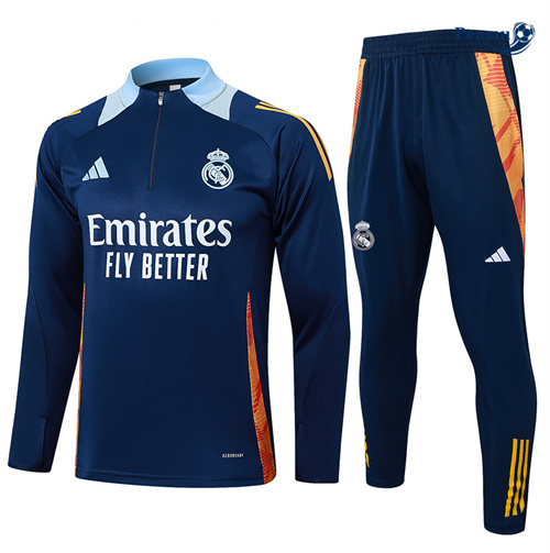 Survetement Real Madrid bleu 2024-2025 peamu 3492
