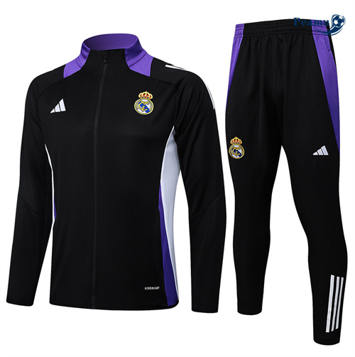 Veste Survetement Real Madrid noir 2024-2025 peamu 3495