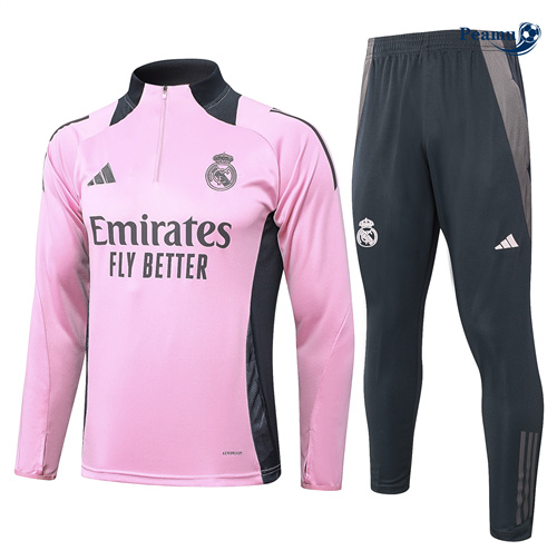 Survetement Real Madrid Enfant rose 2024-2025 peamu 3563