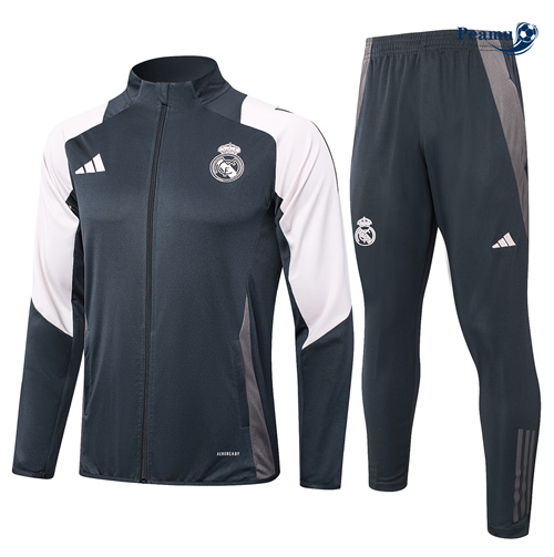 Veste Survetement Real Madrid Enfant gris 2024-2025 peamu 3564