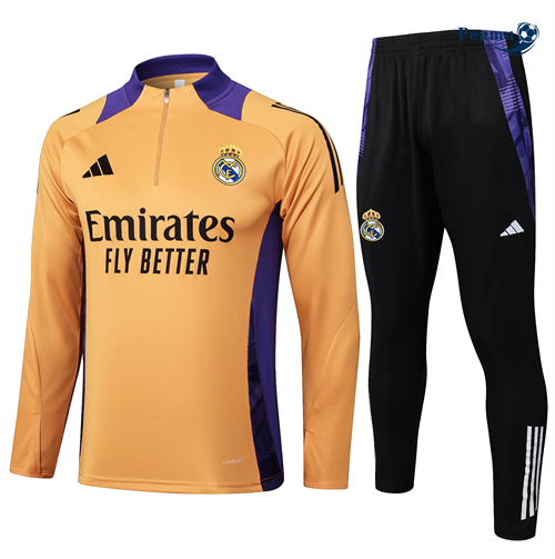 Survetement Real Madrid Enfant orange 2024-2025 peamu 3567