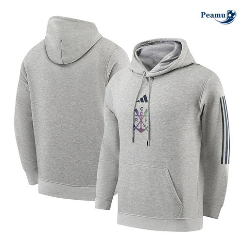 Veste Sweat A Capuche Flamengo gris 2024-2025 peamu 3633