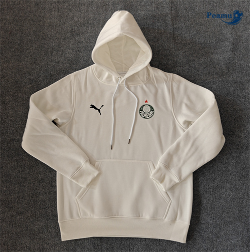 Veste Sweat A Capuche Palmeiras Blanc 2024-2025 peamu 3640