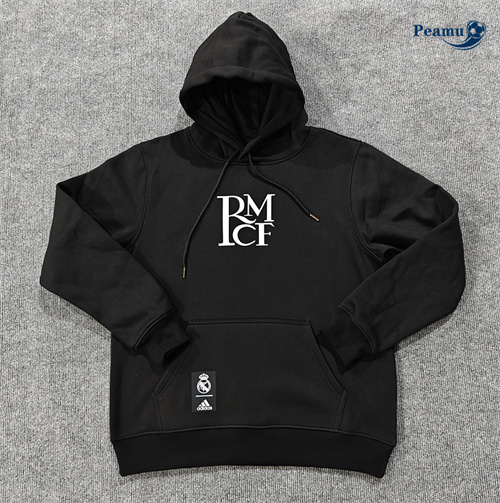 Veste Sweat A Capuche Real Madrid noir 2024-2025 peamu 3656