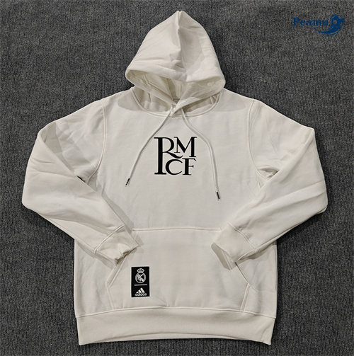 Veste Sweat A Capuche Real Madrid Blanc 2024-2025 peamu 3657