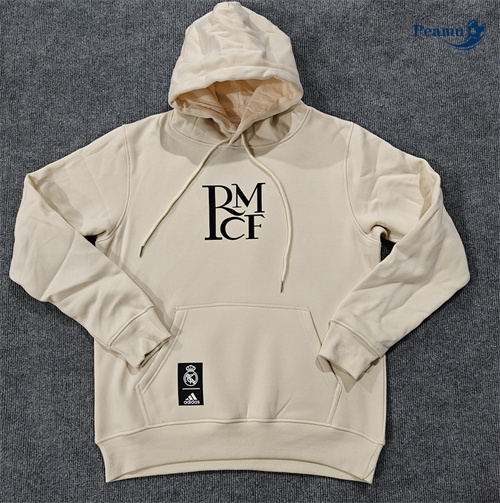 Veste Sweat A Capuche Real Madrid jaune 2024-2025 peamu 3658