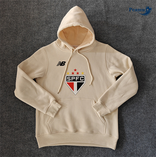 Veste Sweat A Capuche Sao Paulo jaune 2024-2025 peamu 3645